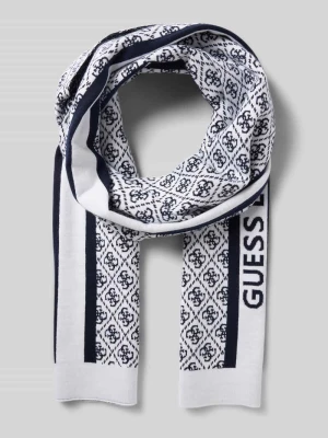 Czapka z dzianiny z wyhaftowanym logo model ‘SEVYN’ Guess