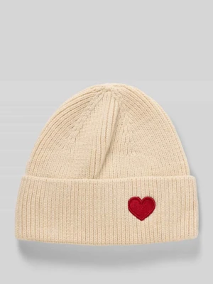 Czapka z dzianiny z wyhaftowanym motywem model ‘Happy Heart’ Kurt Beines