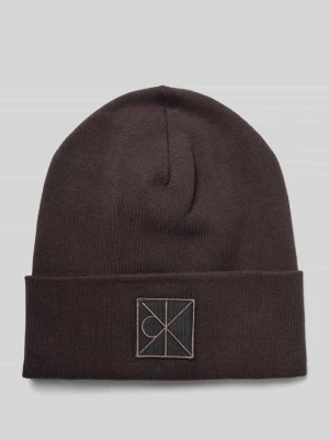 Czapka z mieszanki wiskozy z naszywką z logo model ‘Bea’ CK Calvin Klein