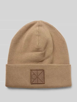 Czapka z mieszanki wiskozy z naszywką z logo model ‘Bea’ CK Calvin Klein