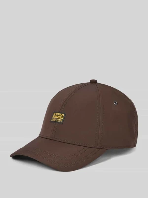 Czapka z naszywką z etykietą G-Star Raw Ciemnobrązowy