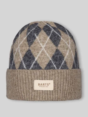 Czapka z naszywką z logo model 'SEUMAR' Barts Piaskowy