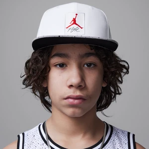 Czapka z płaskim daszkiem dla dużych dzieci Retro 4 Jordan - Biel