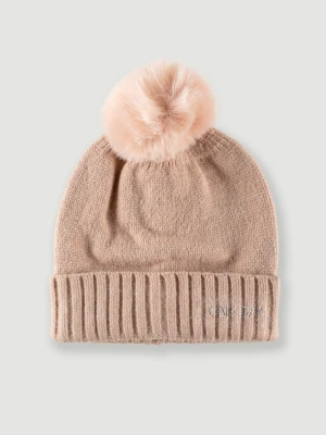 Czapka z pomponem z aplikacją Top Secret