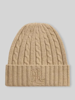 Czapka z szerokim wywijanym brzegiem Lauren Ralph Lauren Camel
