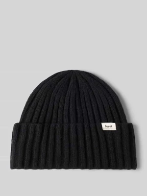 Czapka beanie z mieszanki wełny Forét Czarny