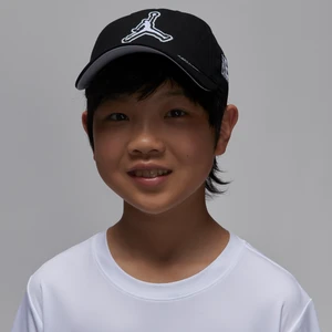 Czapka z wygiętym daszkiem dla dużych dzieci Jordan - Czerń