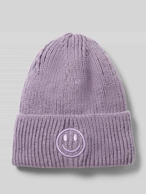 Czapka z wyhaftowanym motywem model 'Smiley Hat' Kurt Beines Jasnofioletowy