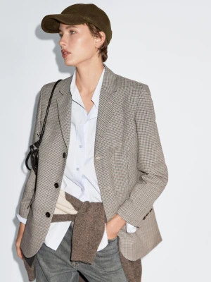 Czapka O Fakturze Flauszu - Zielony - - Massimo Dutti - Kobieta
