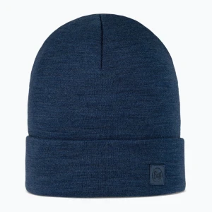 Czapka zimowa BUFF Heavyweight Merino Wool solid night blue Granatowy