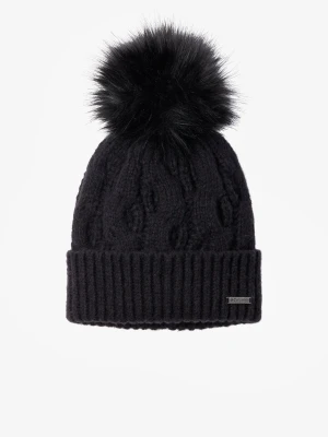 Czapka zimowa damska Columbia Boundless Days Cable Knit Pom Beanie - black