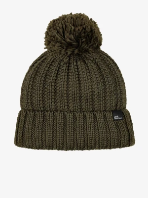 Czapka zimowa damska Jack Wolfskin Highloft Knit Beanie - island moss