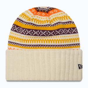 Czapka zimowa damska New Era Rail Isle Cuff Knit Beanie light beige