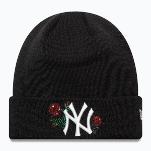 Czapka zimowa damska New Era Sequin Rose Beanie New Yor Yankees black