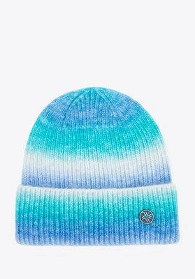 Czapka zimowa damska w stylu ombre biało - niebieska Wittchen