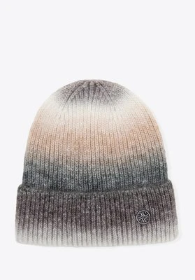 Czapka zimowa damska w stylu ombre szaro - beżowa Wittchen