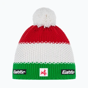 Czapka zimowa dziecięca Eisbar Stan Pompon SA electric/white/ketchup