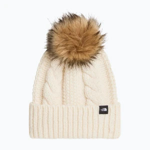 Czapka zimowa dziecięca The North Face Oh Mega Fur Pom Beanie white Dune