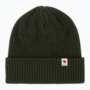 Czapka zimowa Fjällräven Rib Hat deep forest Zielony