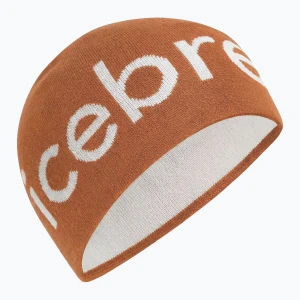 Czapka zimowa icebreaker Merino Icebreaker Beanie spice / ecru heather Pomarańczowy