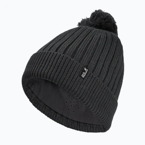 Czapka zimowa Jack Wolfskin Pom Pom Beanie phantom Czarny