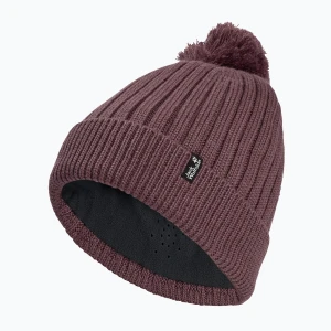 Czapka zimowa Jack Wolfskin Pom Pom Beanie sheer plum Fioletowy