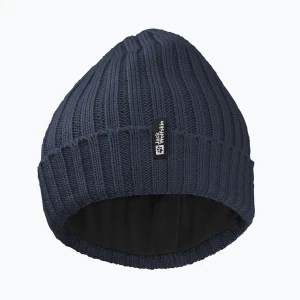 Czapka zimowa Jack Wolfskin Rib Knit midnight sky Granatowy