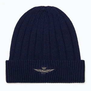 Czapka zimowa męska Aeronautica Militare 252CU0063UL00485 blu navy
