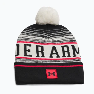 Czapka zimowa męska Under Armour Halftime Pom Beanie stone/racer red/black