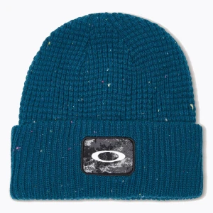 Czapka zimowa Oakley Ellipse Patch Waffle new balsam Niebieski