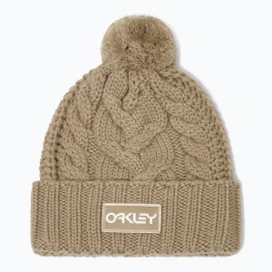 Czapka zimowa Oakley Harper Pom Beanie pebble Beżowy