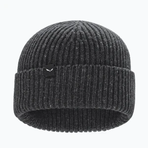 Czapka zimowa Salewa Re-Zebru Knit dark grey melange