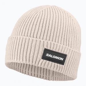Czapka zimowa Salomon Classic silver cloud Beżowy