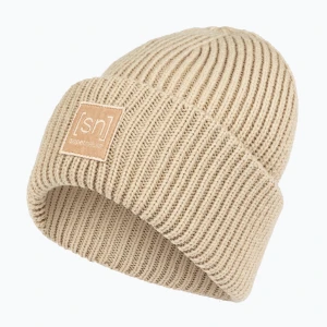 Czapka zimowa super.natural KriTeeini Beanie white pepper Beżowy