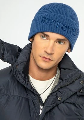 Czapka zimowa z haftowanym logo granatowa Wittchen