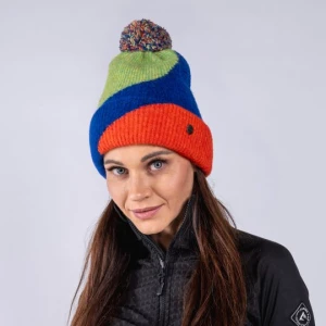 Czapka zimowa z pomponem Mobe zielona Alpine Pro