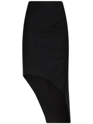 Czarna Asymetryczna Spódnica Givenchy