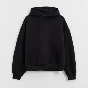 Czarna basic bluza z kapturem House