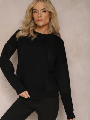 Czarna Bawełniana Bluza z Łańcuszkiem Eleutia las garras