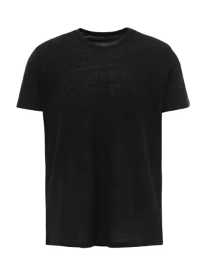 Czarna Bawełniana i Kaszmirowa Koszulka dla Mężczyzn Original Vintage