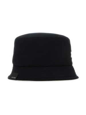 Czarna bawełniana kapelusz wiaderko Courrèges