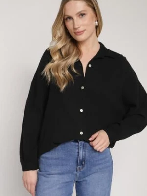 Czarna Bawełniana Koszula Muślinowa Atelora jumelle