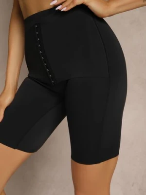 Czarna Bielizna modelująca Majtki Typu Szorty High Waist Liradelle aosi rose