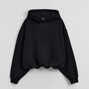 Czarna bluza basic typu bombka z kapturem House