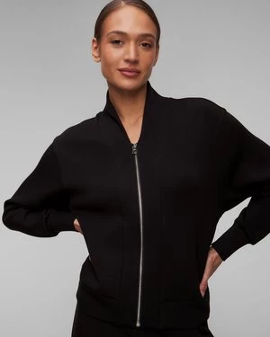 Czarna Bluza Damska Varley Pelham Zip Through
