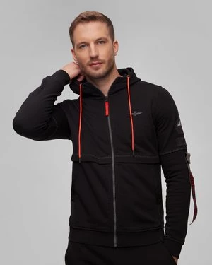 Czarna Bluza Męska Aeronautica Militare