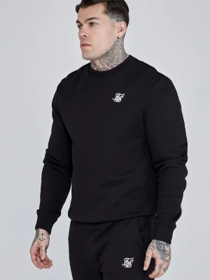 SikSilk Męska Czarna Bluza Essential
