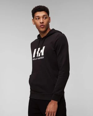 Czarna Bluza Męska Helly Hansen Hh Logo Hoodie