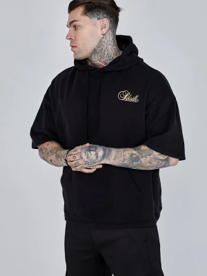 SikSilk Męska Czarna Bluza z Odkrytymi Ramionami