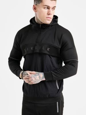 Czarna bluza męska z panelami SikSilk